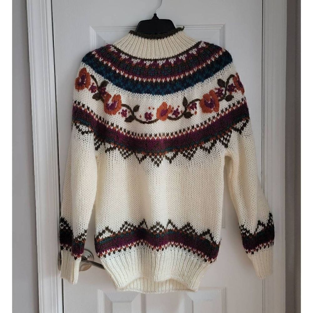 Vintage Jamie Scott Floral Crewneck Sweater S